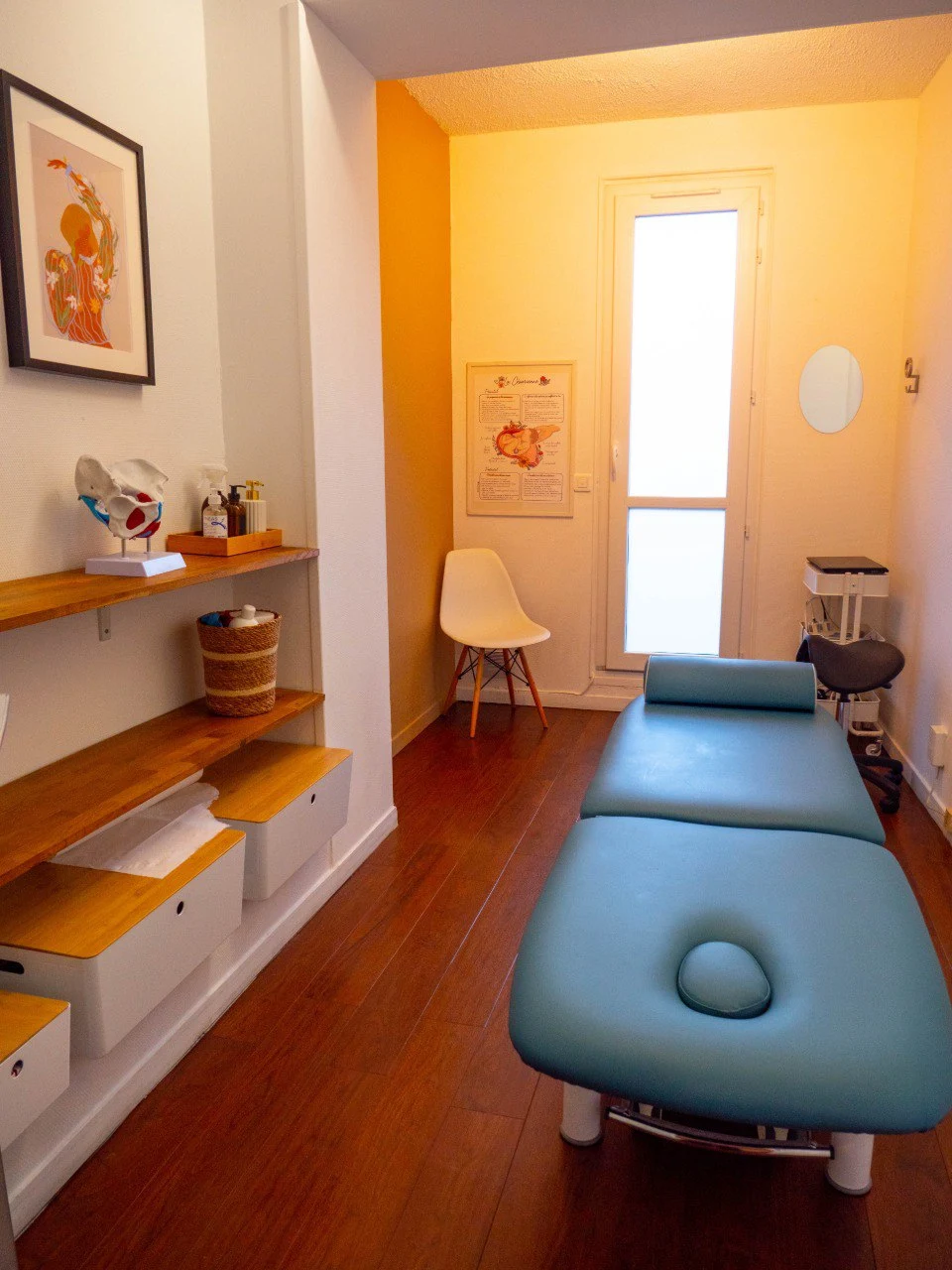 Salle de soins de kinésithérapie au cabinet de Talence